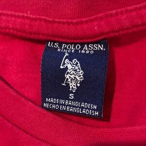 U.S. Polo Assn. Bright Red Short Sleeve Tee